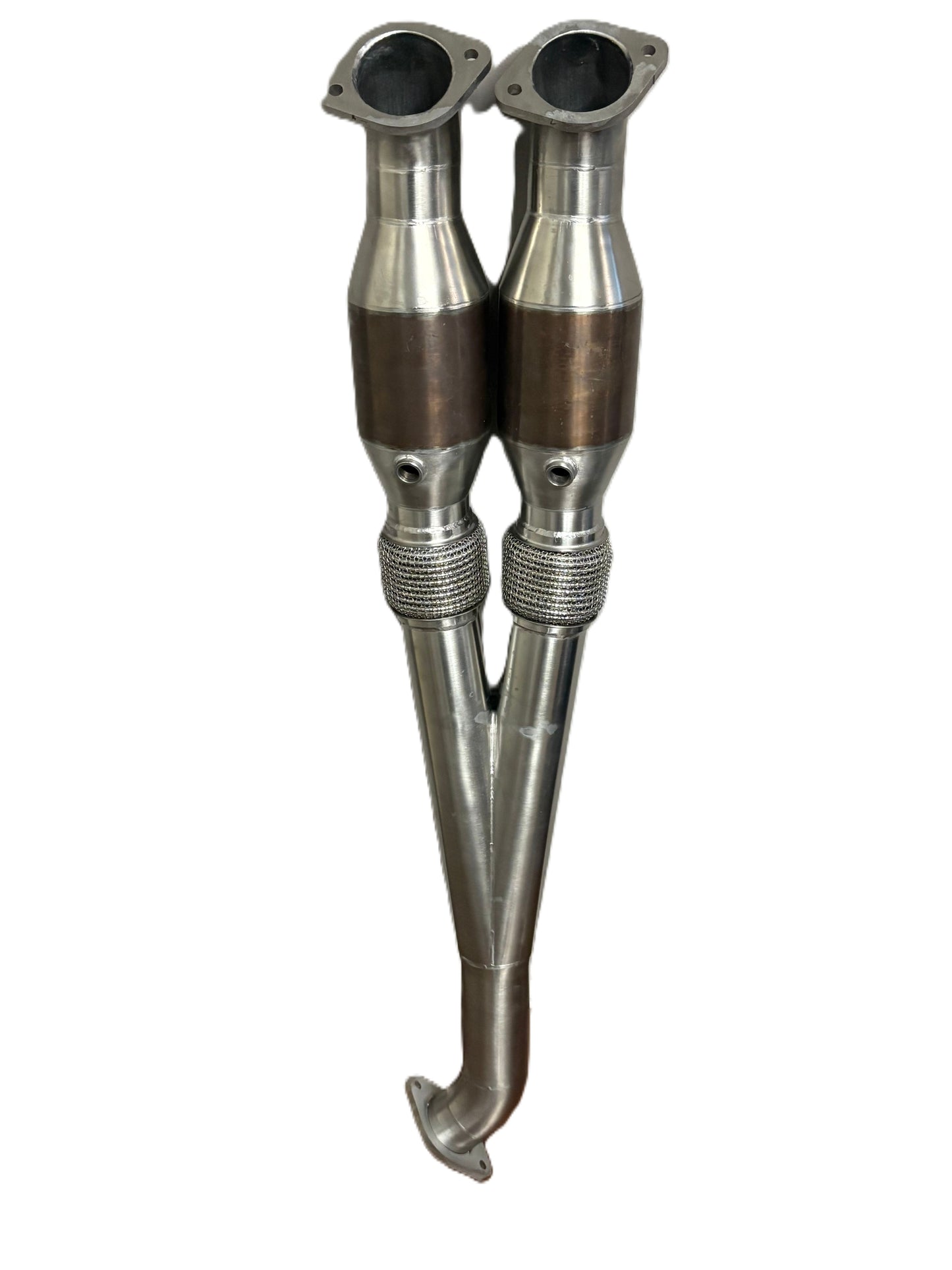 Nissan GT-R R35 RSC High Flow Y-Pipe mit 2 X 200CPI EURO 6 Katalysatoren