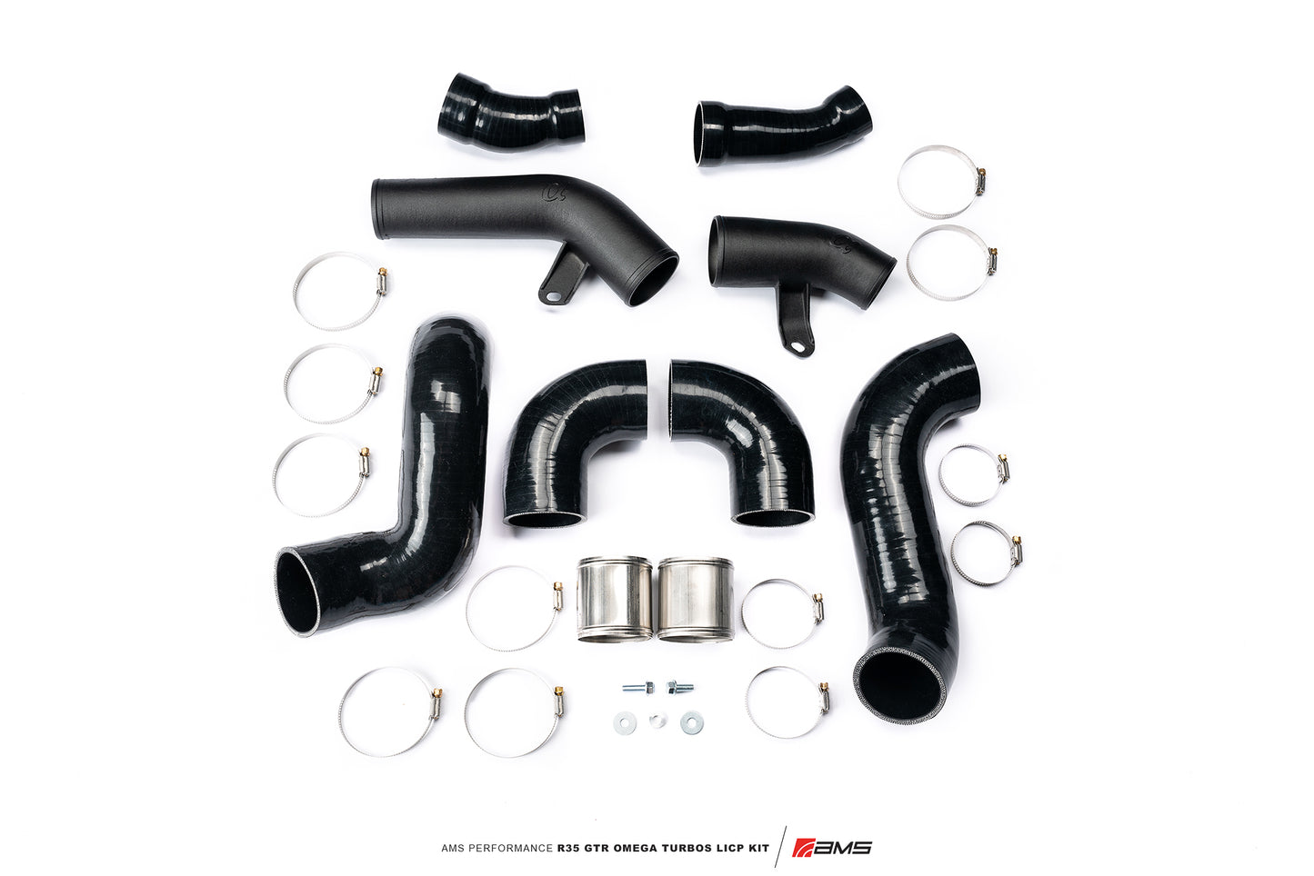 AMS Performance - Nissan R35 GTR OMEGA Turbo Kit Lower Intercooler Piping