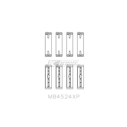 King Racing Main Bearing Set für NISSAN VR38DETT - MB4524XP